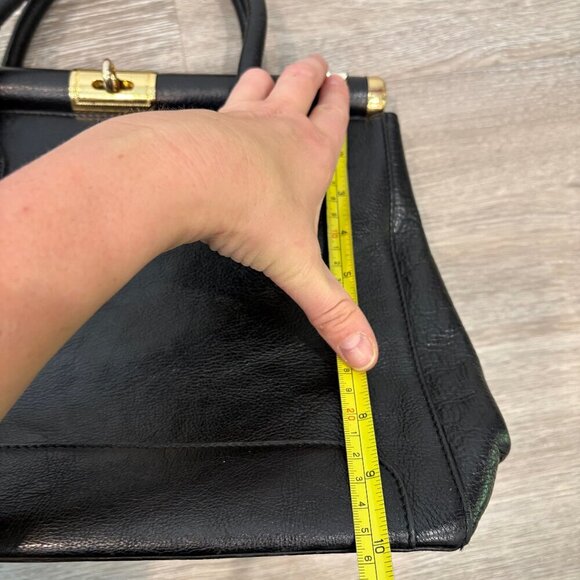 Vera Pelle Leather Hexagona Cowhide Handbag Made in Italy - Picture 12 of 12